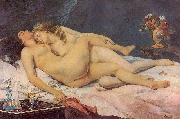 Gustave Courbet Le Sommeil Germany oil painting artist